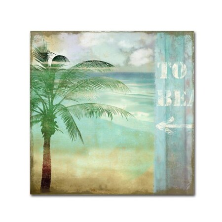 Trademark Fine Art Color Bakery 'By the Sea III' Canvas Art, 14x14 ALI4175-C1414GG